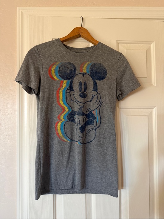 Disney Tops - Disney Gray Mickey Mouse Short Sleeve T-shirt Size Medium